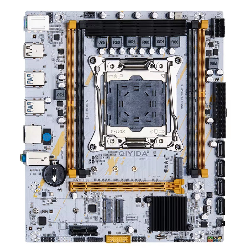 X99 Motherboard LGA 2011-3 Set Kit Xeon E5 2680 V4 CPU Processor 32G=2*16G DDR4 REG ECC RAM Memory NVME M.2 TPM2.0 Plug